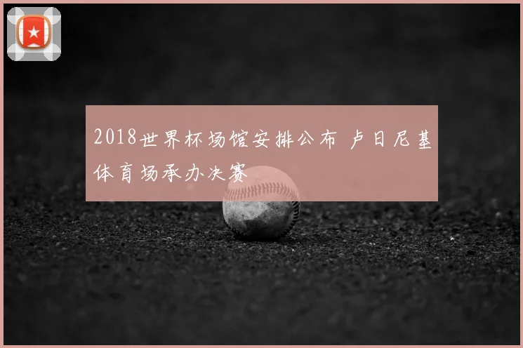 2018世界杯场馆安排公布 卢日尼基体育场承办决赛