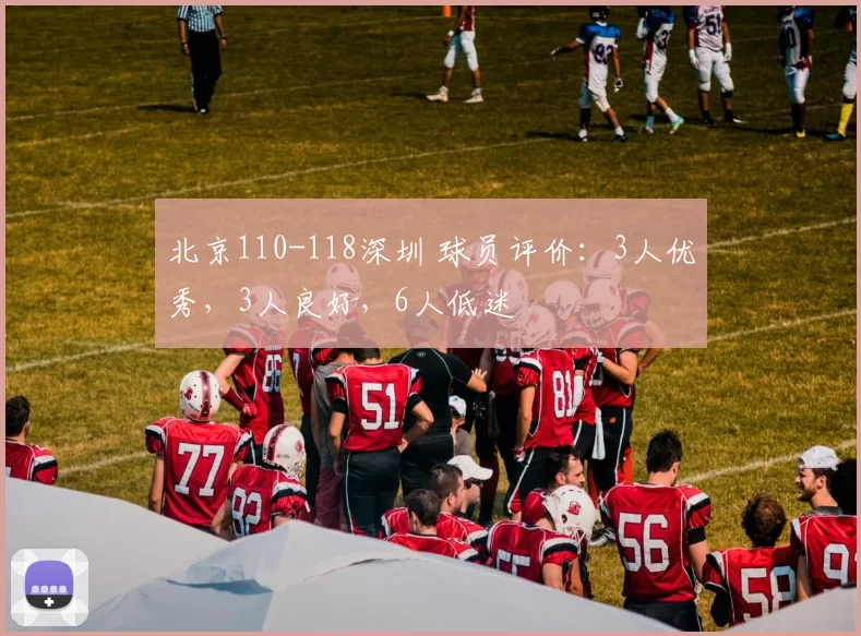 北京110-118深圳 球员评价：3人优秀，3人良好，6人低迷